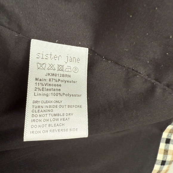 Sister Jane Blazer Anthropologie Fringe Double Breasted Jacket Size M - Picture 8 of 11